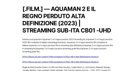 film alta definizione 2023